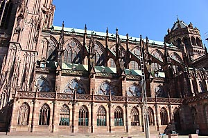 The cathedral in Strasbourg, France
