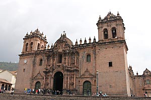 The cathedral in Cusco, Peru